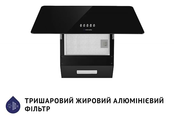 Фото - Витяжка декоративна Minola HDN 5224 BL 700 LED