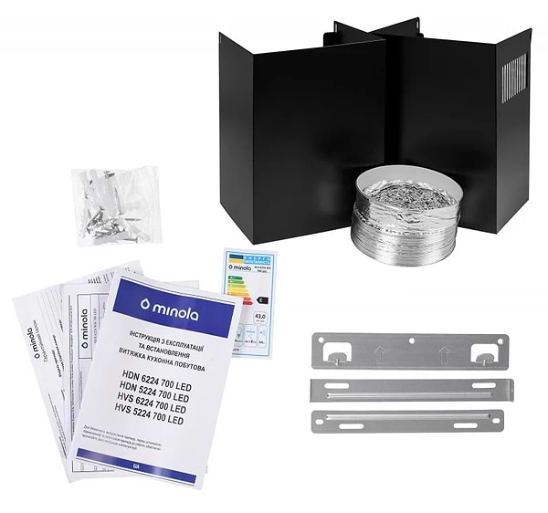 Фото - Витяжка декоративна Minola HDN 5224 BL 700 LED