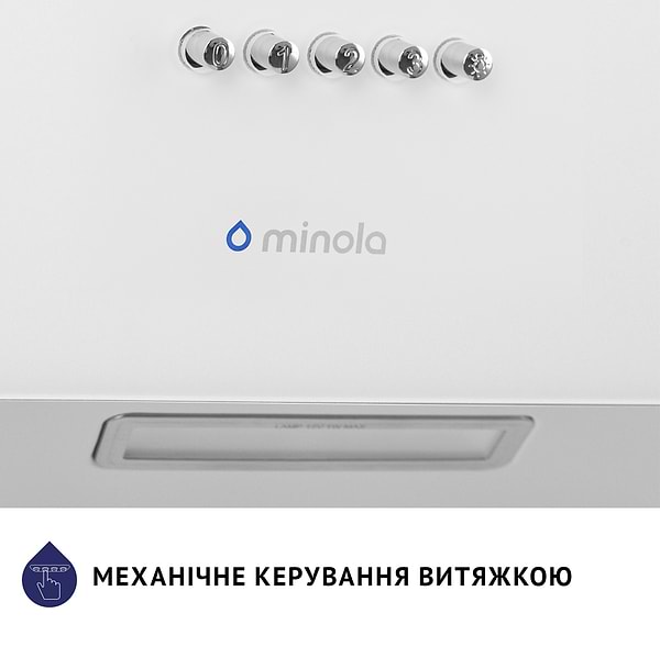Фото - Витяжка декоративна Minola HDN 5224 WH 700 LED