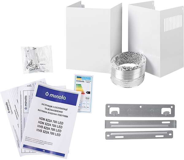 Фото - Витяжка декоративна Minola HDN 5224 WH 700 LED