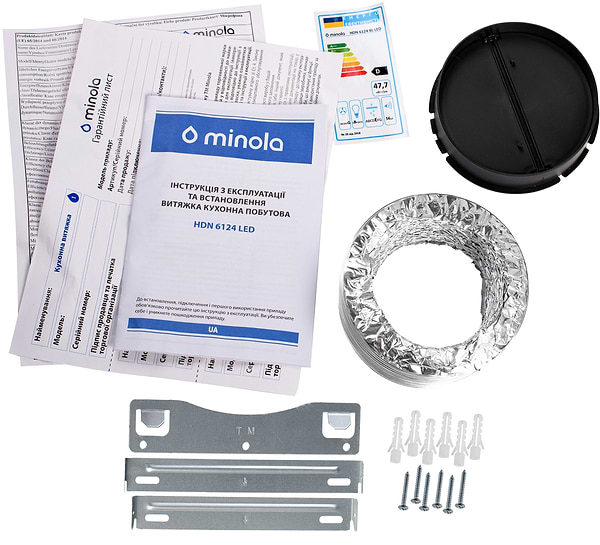 Фото - Витяжка декоративна Minola HDN 6124 BL LED