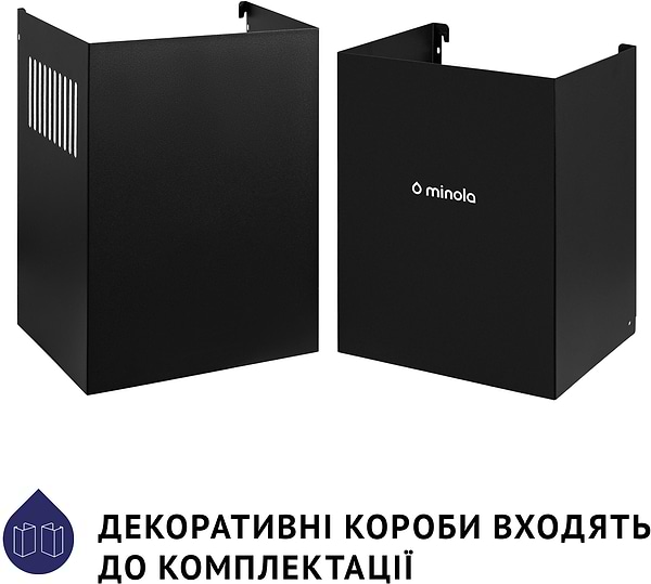 Фото - Витяжка декоративна Minola HDN 6124 BL LED