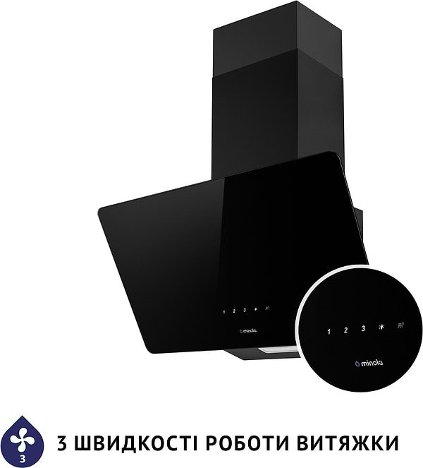 Фото - Витяжка декоративна Minola HVS 6224 BL 700 LED