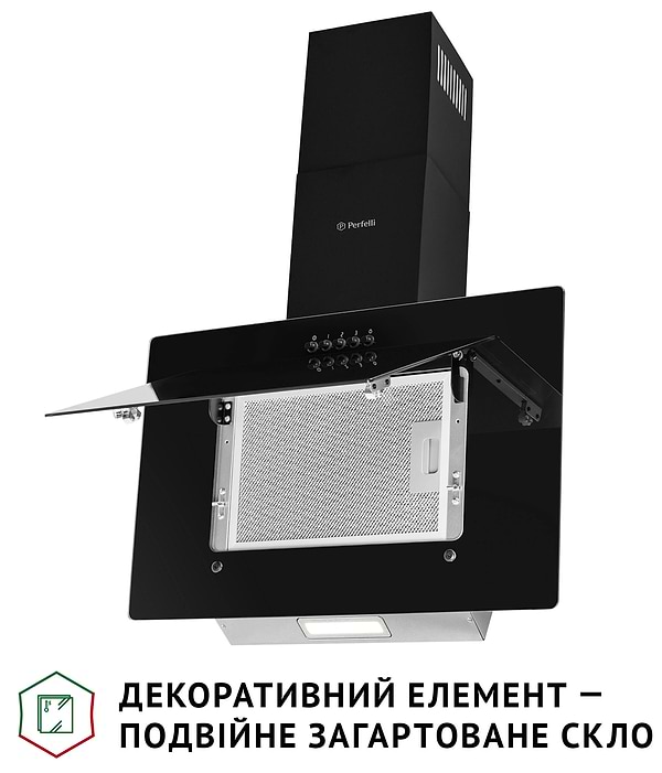 Фото - Витяжка декоративна Perfelli DN 6142 BL LED