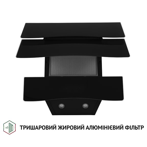 Фото - Витяжка декоративна Perfelli DNS 6482 D 850 BL LED