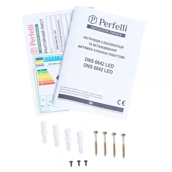 Фото - Вытяжка декоративная Perfelli DNS 6842 BL LED