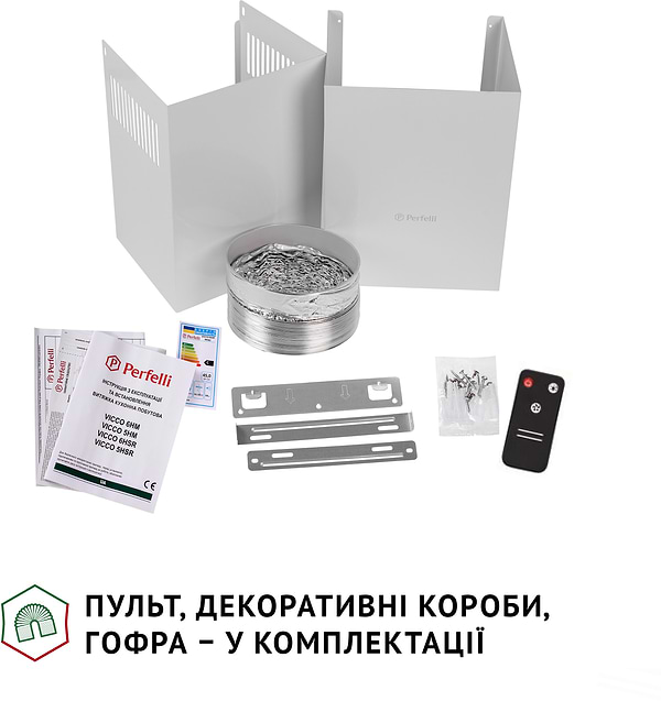 Фото - Витяжка декоративна Perfelli VICCO 6HSR BIANCO