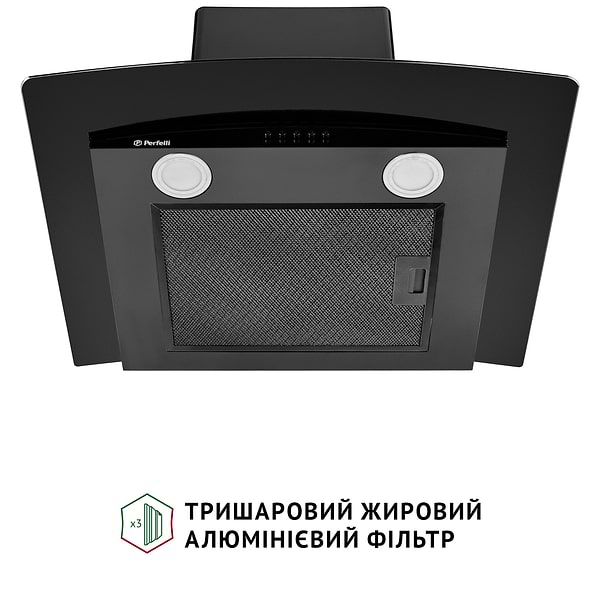 Фото - Витяжка декоративна Perfelli GRASSI 6HMB NERO