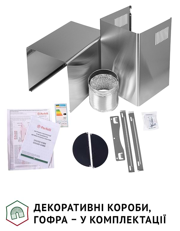 Фото - Витяжка декоративна Perfelli GRASSI 6HMX INOX
