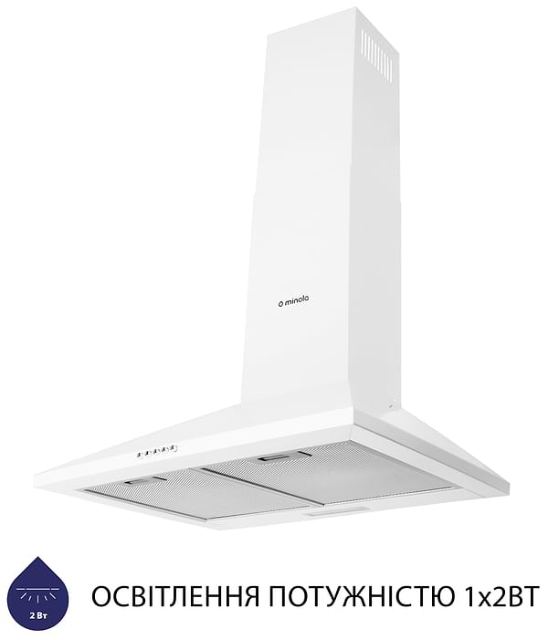 Фото - Витяжка декоративна Minola HK 6614 WH 1000 LED