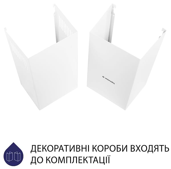 Фото - Витяжка декоративна Minola HK 6614 WH 1000 LED