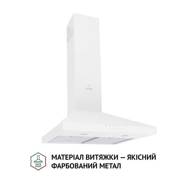Фото - Витяжка декоративна Perfelli K 5202 WH 700 LED