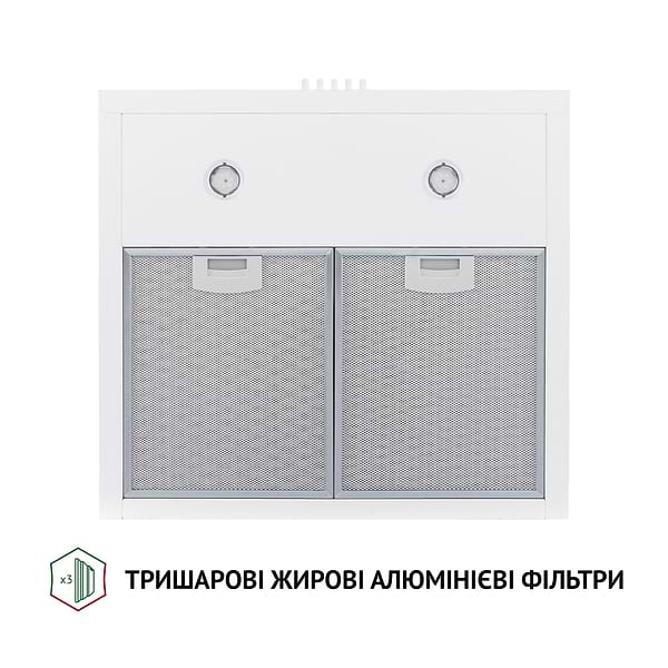Фото - Витяжка декоративна Perfelli K 5202 WH 700 LED
