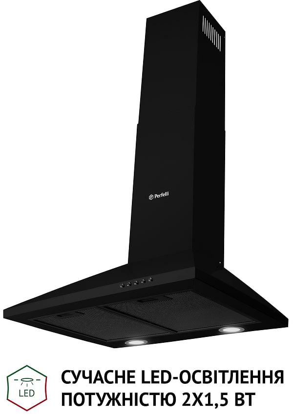 Фото - Витяжка декоративна Perfelli K 6210 BL 700 LED