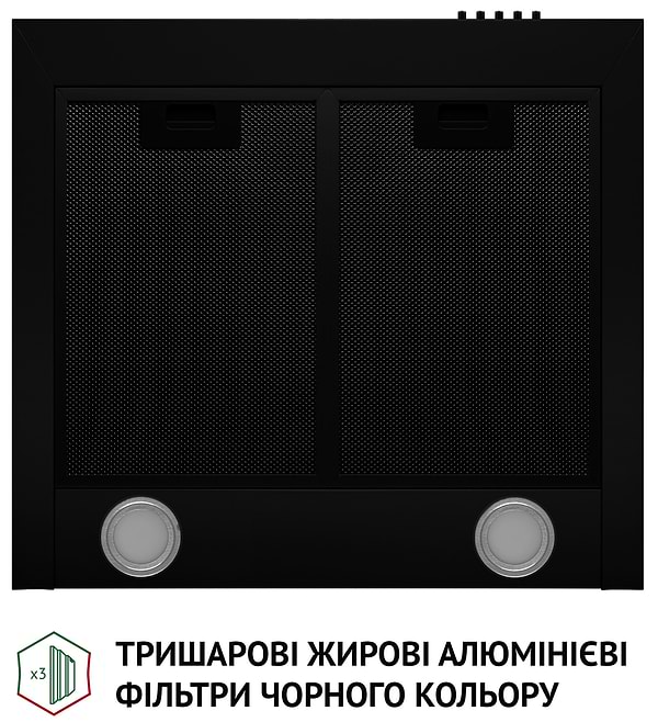 Фото - Витяжка декоративна Perfelli K 6210 BL 700 LED