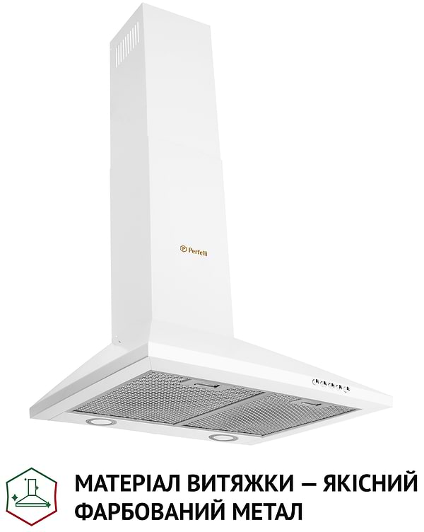 Фото - Витяжка декоративна Perfelli K 6210 WH 700 LED
