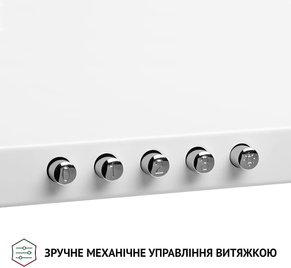 Фото - Витяжка декоративна Perfelli K 6610 WH 1000 LED