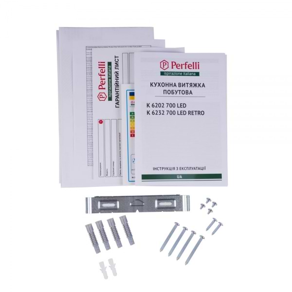 Фото - Витяжка декоративна Perfelli K 6202 WH 700 LED