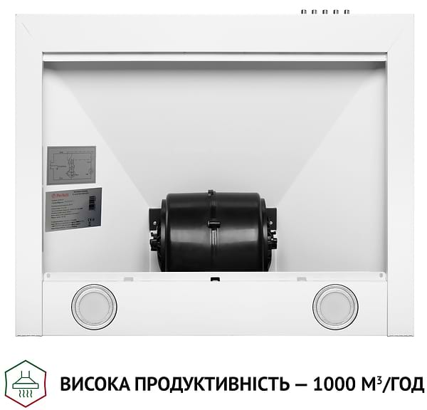 Фото - Витяжка декоративна Perfelli K 6610 WH 1000 LED