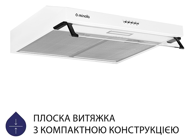 Фото - Витяжка традиційна Minola HPL 514 WH