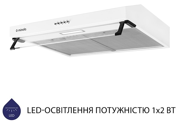 Фото - Витяжка традиційна Minola HPL 514 WH