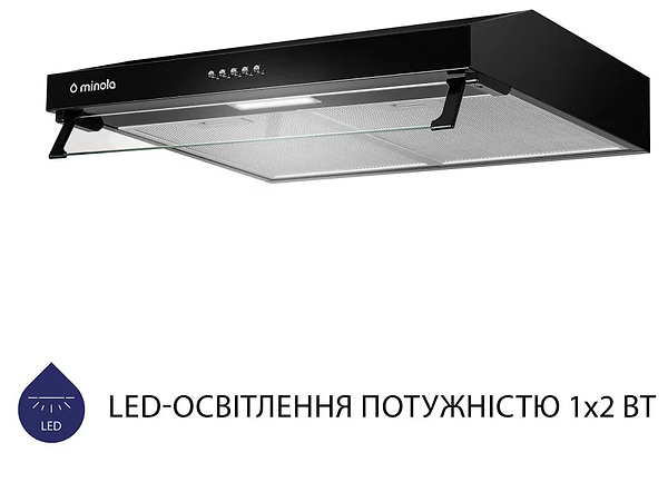 Фото - Вытяжка традиционная Minola HPL 614 BL