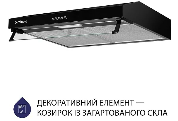 Фото - Вытяжка традиционная Minola HPL 614 BL