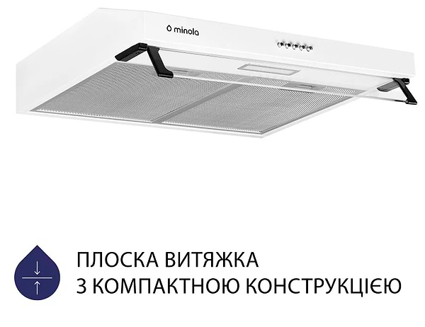 Фото - Витяжка традиційна Minola HPL 614 WH