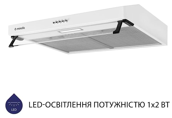 Фото - Витяжка традиційна Minola HPL 614 WH