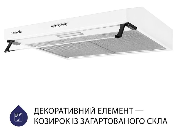 Фото - Витяжка традиційна Minola HPL 614 WH