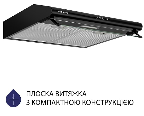 Фото - Витяжка традиційна Minola HPL 615 BL