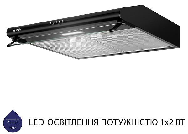 Фото - Витяжка традиційна Minola HPL 615 BL