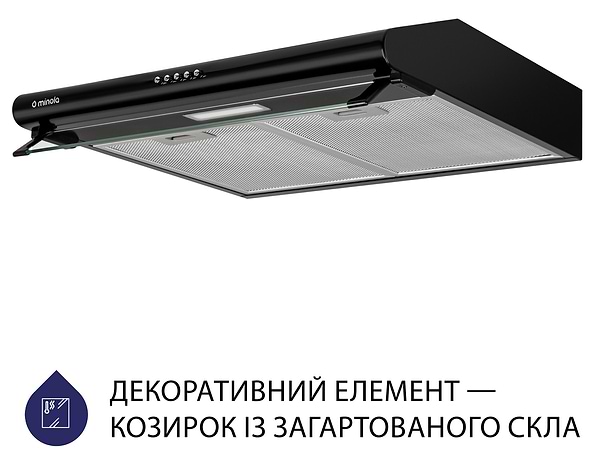Фото - Витяжка традиційна Minola HPL 615 BL