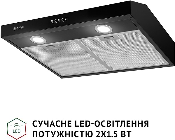 Фото - Вытяжка традиционная Perfelli PL 5002 BL LED