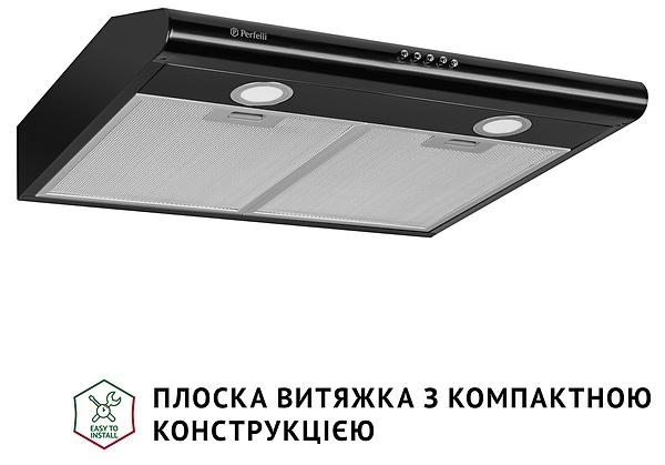 Фото - Витяжка традиційна Perfelli PL 6022 BL LED