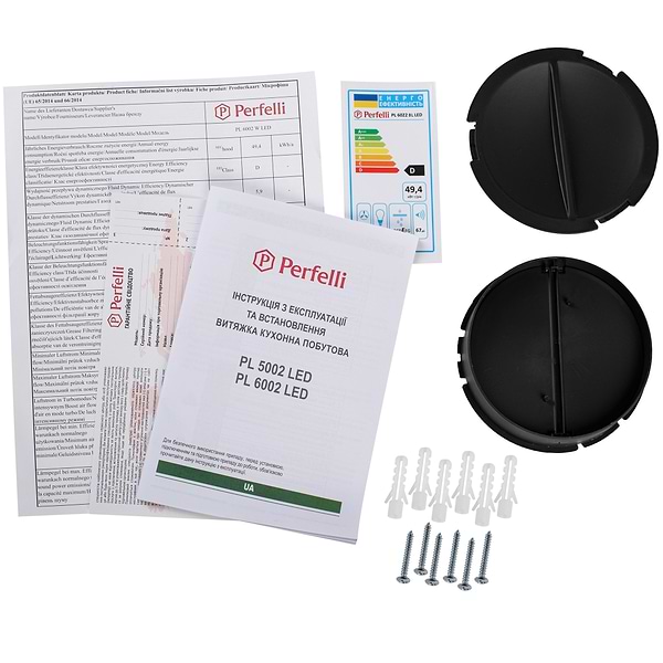 Фото - Витяжка традиційна Perfelli PL 6022 BL LED