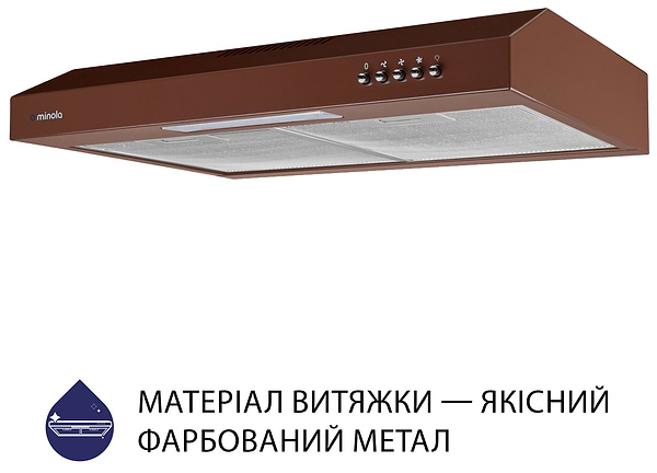 Фото - Витяжка традиційна Minola HPL 512 BR