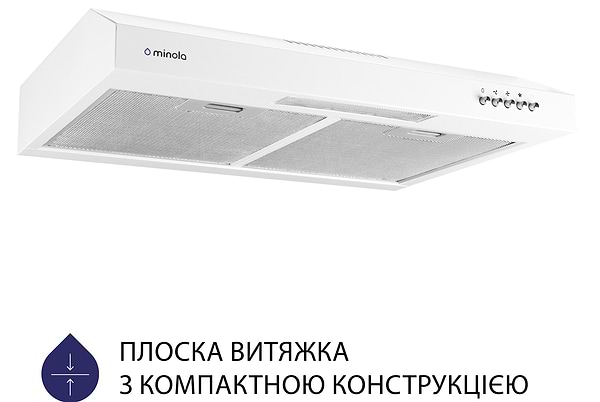 Фото - Витяжка традиційна Minola HPL 512 WH
