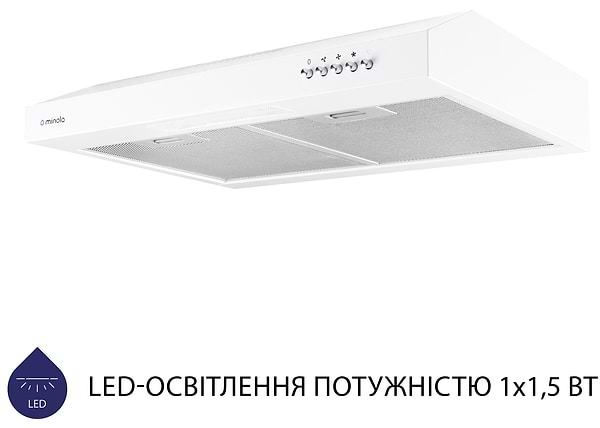 Фото - Витяжка традиційна Minola HPL 512 WH