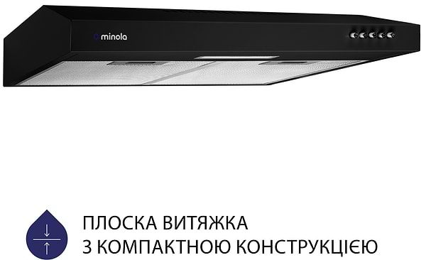Фото - Вытяжка традиционная Minola HPL 513 BL