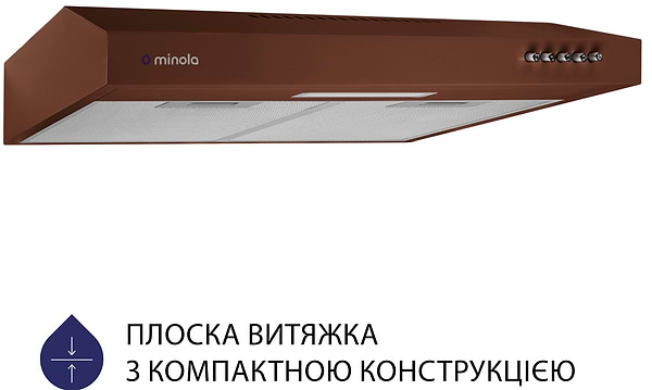 Фото - Витяжка традиційна Minola HPL 513 BR