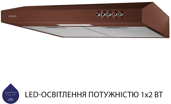 Фото - Витяжка традиційна Minola HPL 513 BR