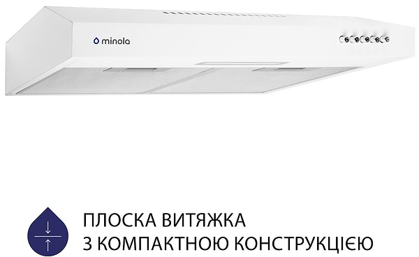 Фото - Витяжка традиційна Minola HPL 513 WH
