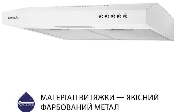 Фото - Витяжка традиційна Minola HPL 513 WH
