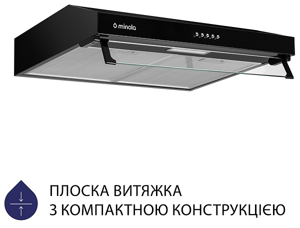 Фото - Витяжка традиційна Minola HPL 514 BL