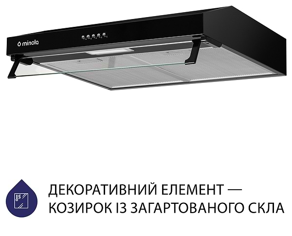 Фото - Витяжка традиційна Minola HPL 514 BL