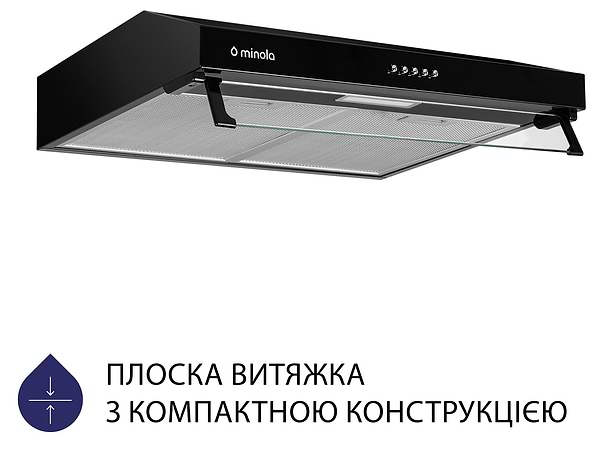 Фото - Витяжка традиційна Minola HPL 517 BL