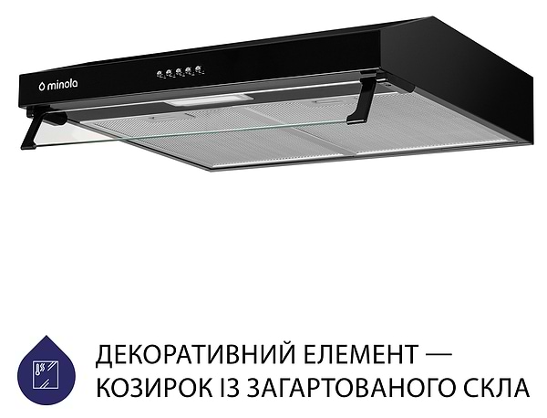 Фото - Витяжка традиційна Minola HPL 517 BL