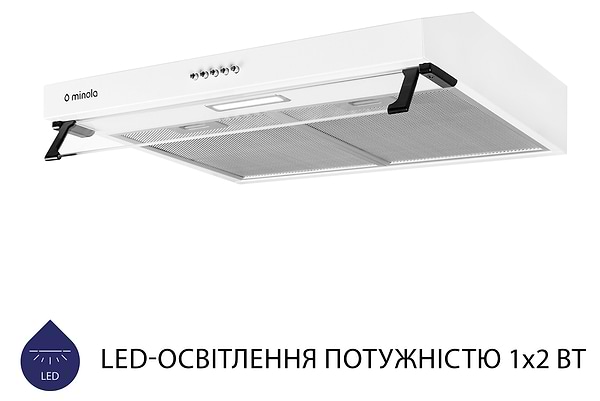 Фото - Витяжка традиційна Minola HPL 517 WH