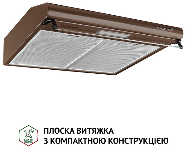 Фото - Витяжка традиційна Perfelli PL 5144 Dark BR LED